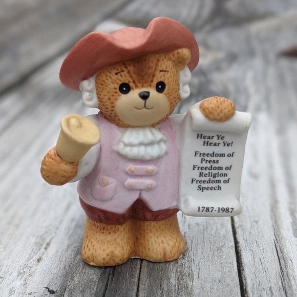 Lucy Rigg Patriotic 4th of July Figurines Vintage Set of 2 Bundle - Picture 2 of 5